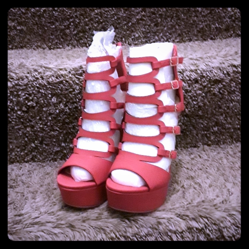 Red Strappy heels